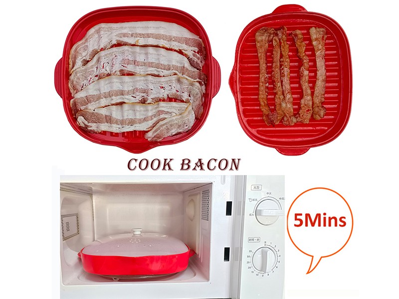 China Microwave Bacon Tray Two Pieces Suppliers China Microwave Bacon Tray Two Pieces Suppliers